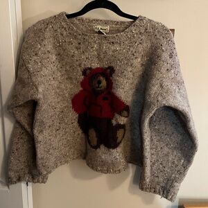 LL Bean Vintage Teddy Bear Sweater